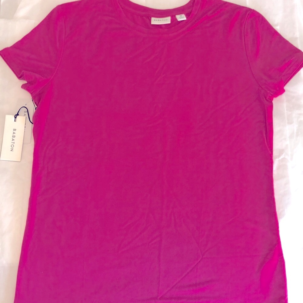 Babaton Tee, pink, size XS, new with tags